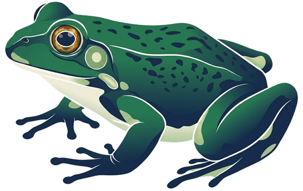 Northern green frogs